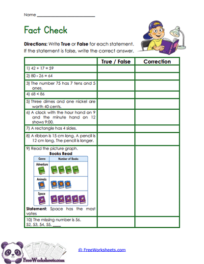 Fact Inspector Worksheet