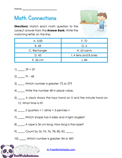 Answer Network Worksheet
