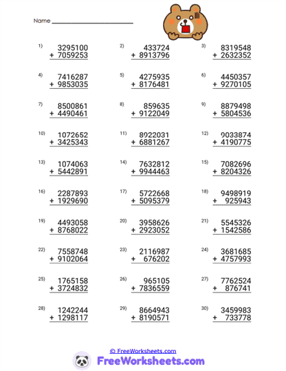 Hamster Digits Worksheet