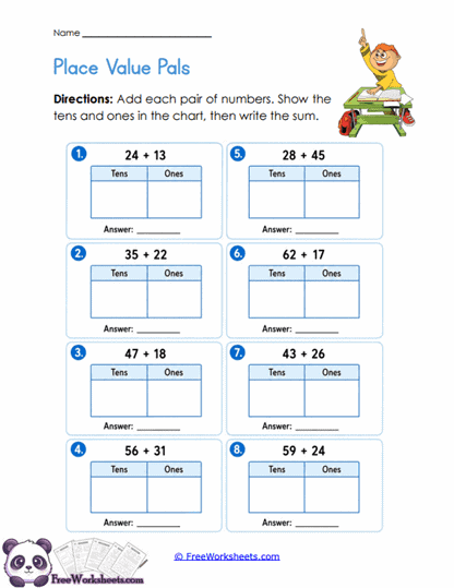 Place Pairs Worksheet