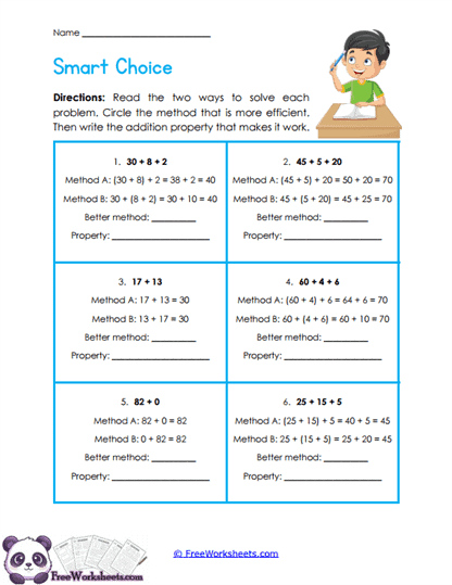 Strategy Choice Worksheet