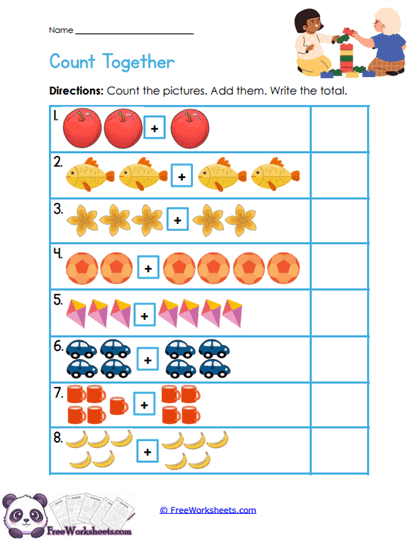 Picture Adding Worksheet