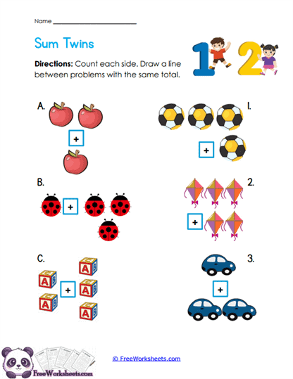 Sum Partners Worksheet