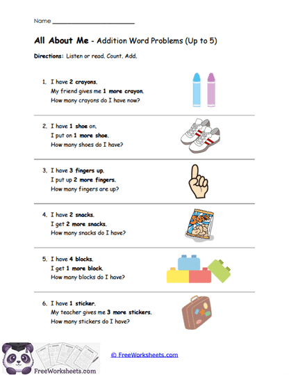 All About Me Worksheet