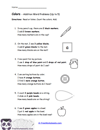 Colors Worksheet