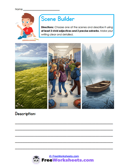 Scene Description Worksheet