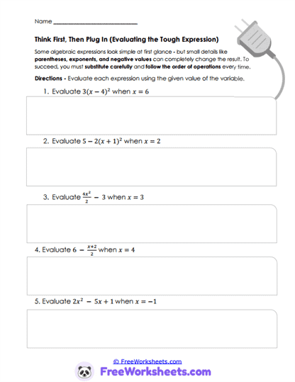 Careful Steps Worksheet