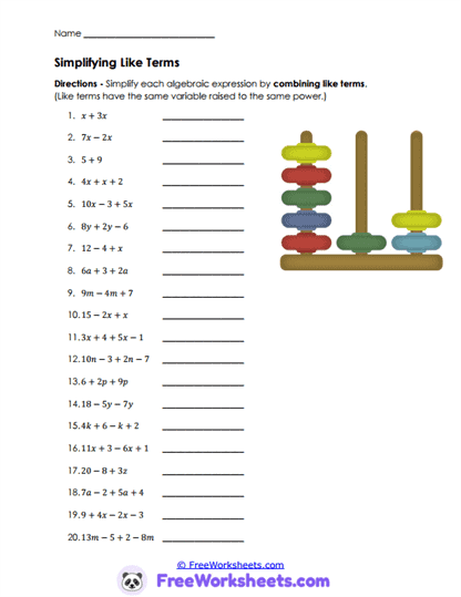 Term Builder Worksheet