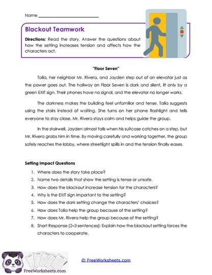 Blackout Teamwork Worksheet