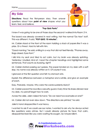 The Turning Point Worksheet