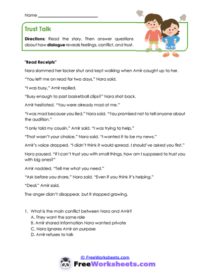 Words That Matter Worksheet