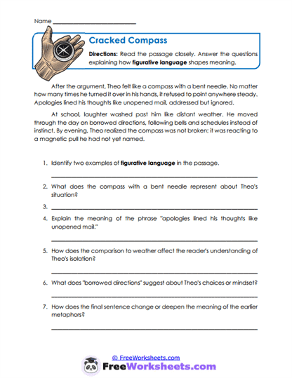 Cracked Compass Worksheet