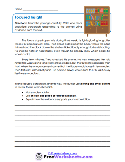 Focused Insight Worksheet