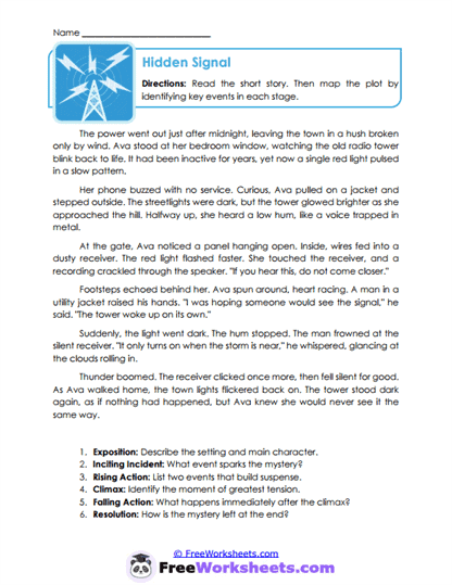 Hidden Signal Worksheet