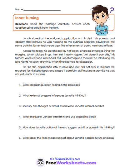 Inner Turning Worksheet
