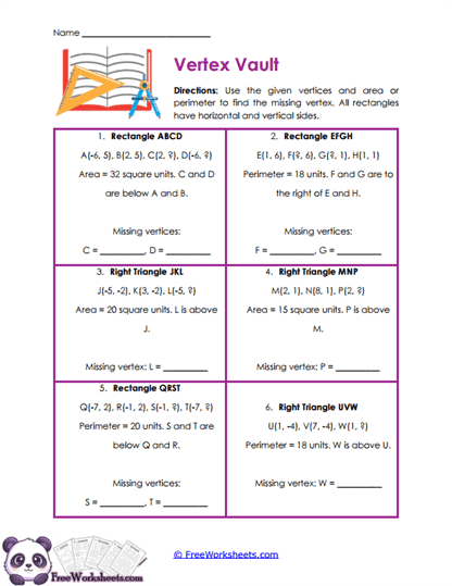 Vertex Finder Worksheet