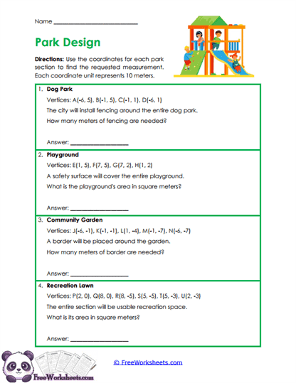 Park Planning Worksheet