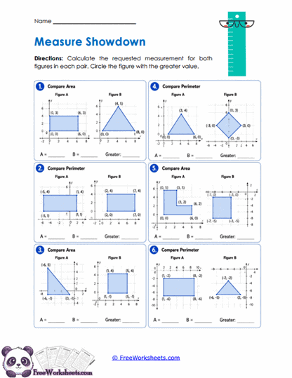 Measure Duel Worksheet