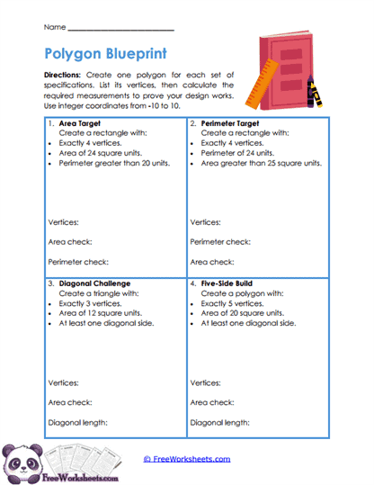 Polygon Design Worksheet