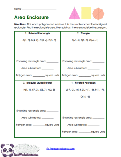 Enclosure Method Worksheet