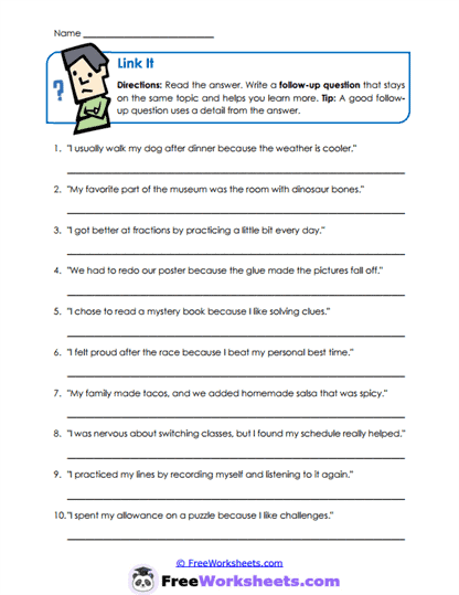 Clarify It Worksheet