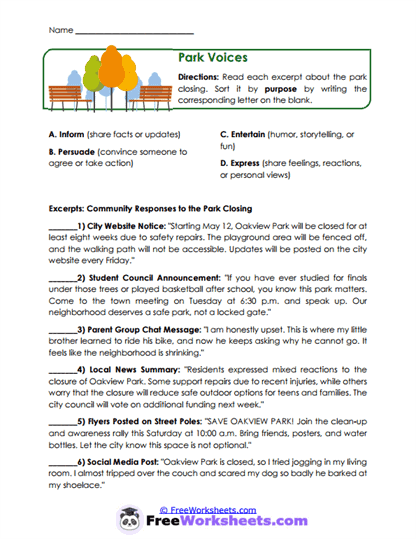 Ad Awareness Worksheet