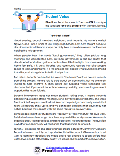 Score Secrets Worksheet