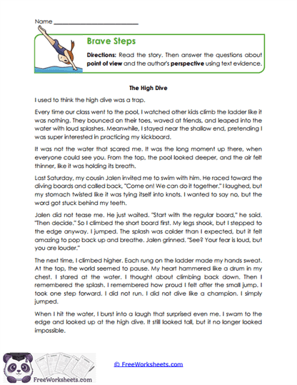 Brave Steps Worksheet