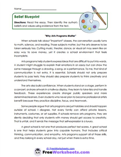 Belief Blueprint Worksheet
