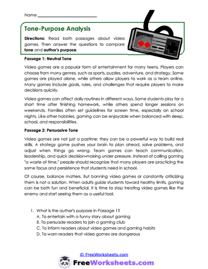 Review Rewrite Worksheet