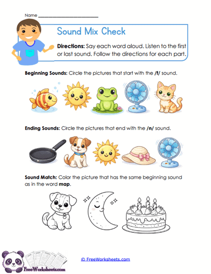 Sound Mix Check Worksheet