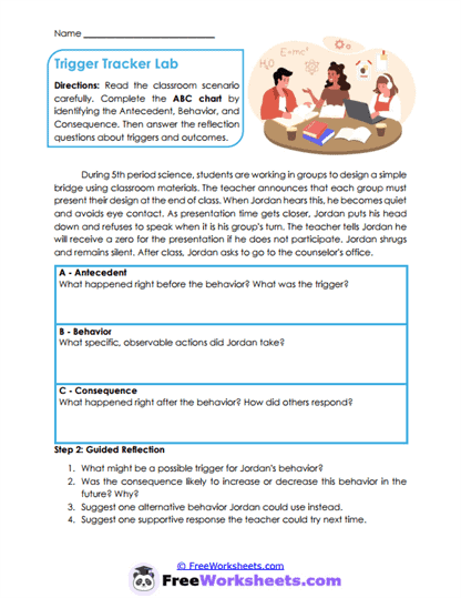 Trigger Patterns Worksheet
