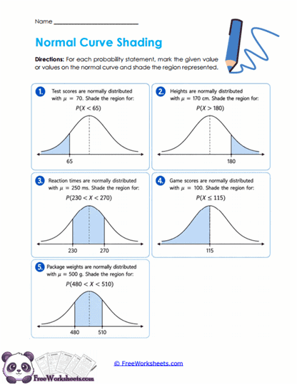 Curve Regions Worksheet