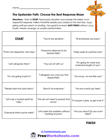 Response Path Worksheet