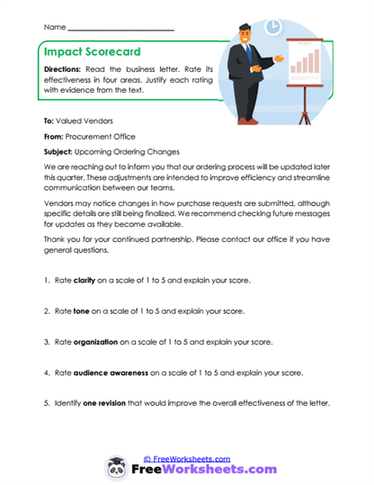 Impact Scorecard Worksheet