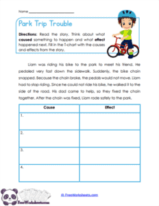 Cause & Effect Worksheets For Grade 2 - FreeWorksheets.Com