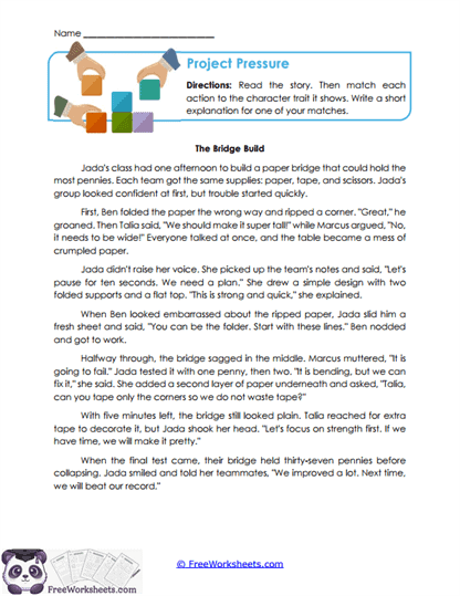 Project Pressure Worksheet