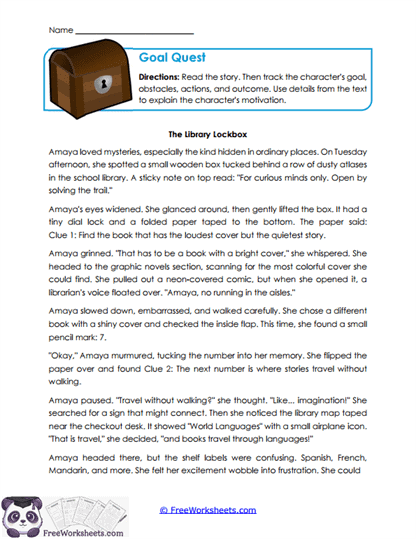 Goal Quest Worksheet