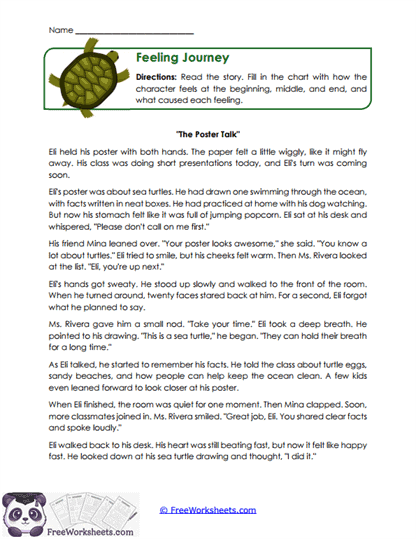 Feeling Journey Worksheet