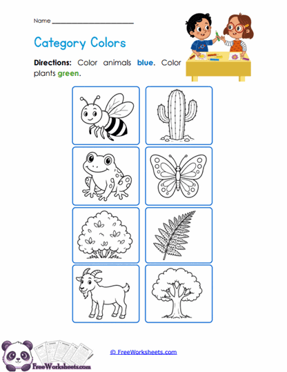Living Colors Worksheet