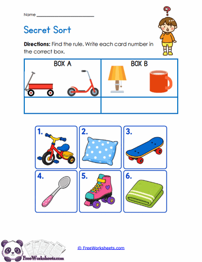 Rule Sort Worksheet