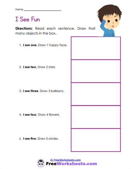 I See Fun Worksheet