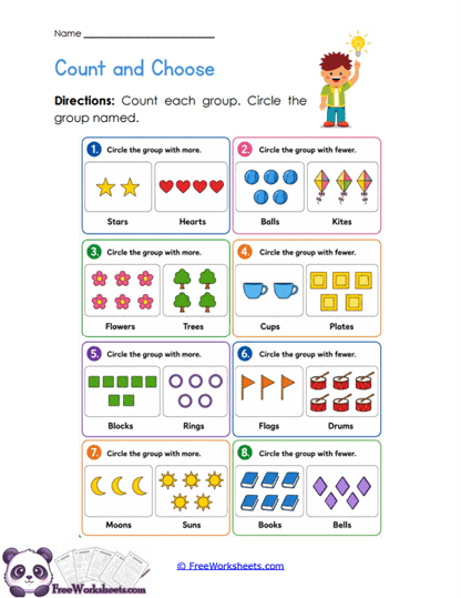 Compare Groups Worksheet