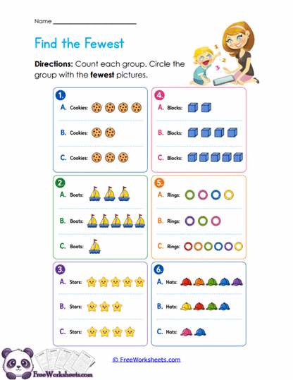 Fewest Groups Worksheet