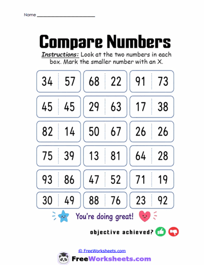 Value Check Worksheet