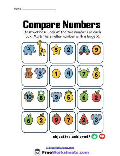 Number Friends Worksheet