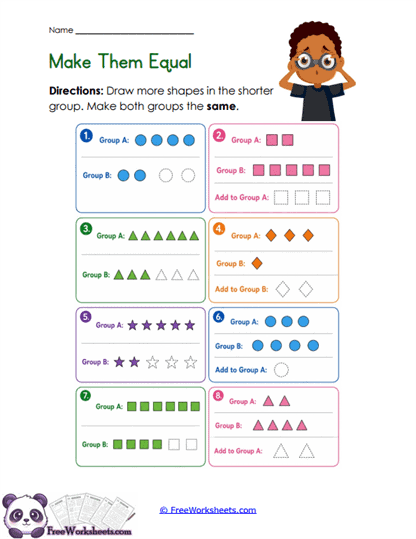 Equal Makers Worksheet