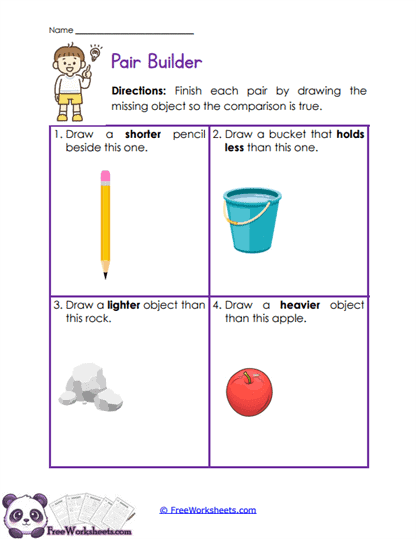 Pair Builder Worksheet