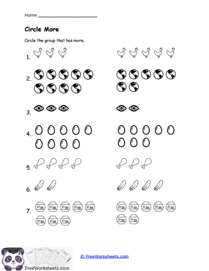 Circle More Worksheet