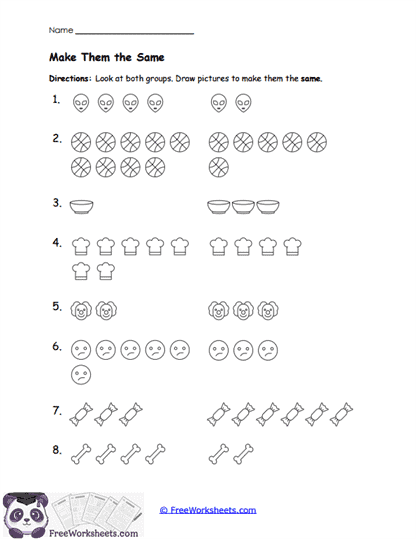 Make Them the Same Worksheet
